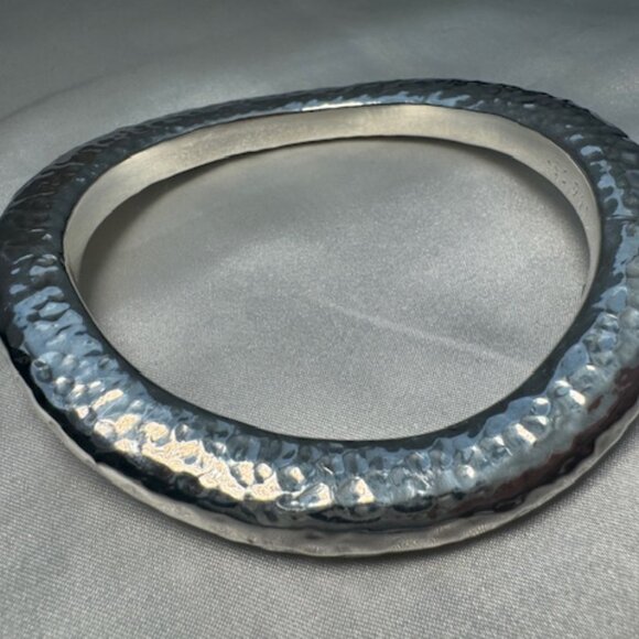 Simon Sebbag Hammered Sterling Silver Bracelet - Picture 3 of 8